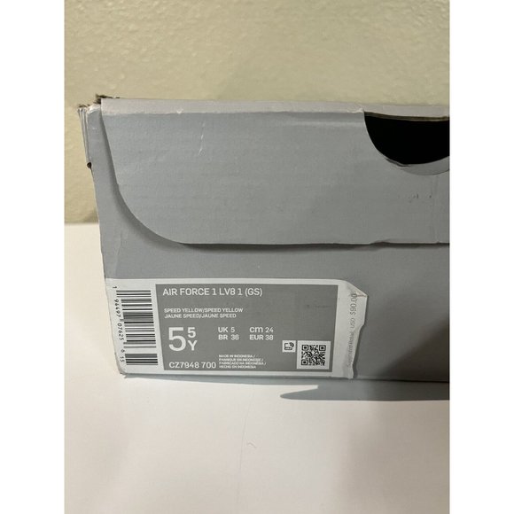 Nike Air Force 1 LV8 1 (GS) Speed Yellow Gum Youth Sz 5.5Y WMNS 7 - Picture 13 of 13